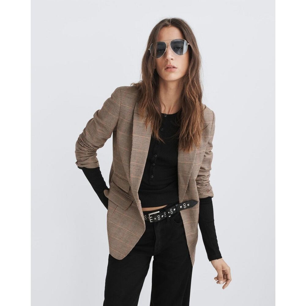 Rag & Bone Foster Plaid Blazer - 10 - Picture 2 of 7